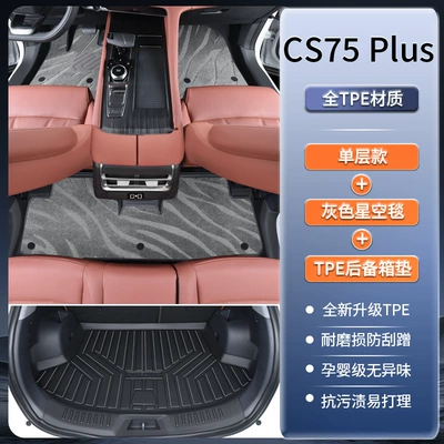 Modelə uyğun ayaqaltı, 20/25 Models of Changan Cs75Plus - changan-cs75plus-3d-environmental-protection-tpe-door-sill-gray-starry-sky-blanket-trunk-mat-please-note-if-other-colors-are-required