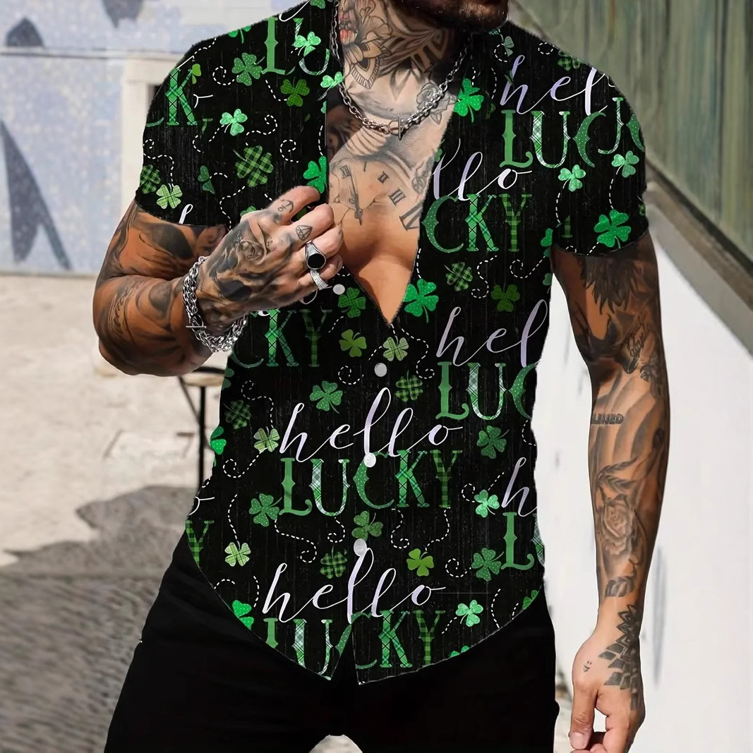 2024 verano nuevos hombres jóvenes vitalidad estilo universitario tendencia camisa de manga corta casual diaria coreana MB1