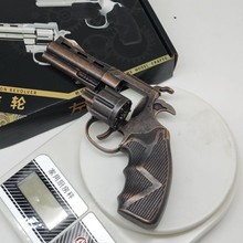 左轮砸响炮玩具枪左轮砸炮枪砸响枪全金属8090后怀旧火石枪玩具枪