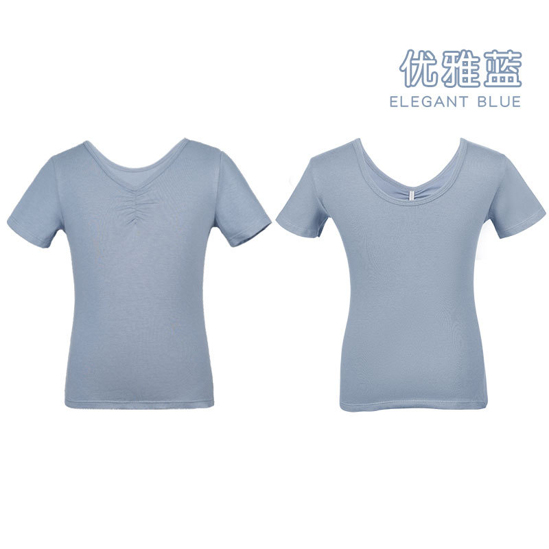 Ropa de baile para niños, ropa de verano, ropa de entrenamiento de manga corta, ropa de baile, prueba de arte de danza china para niñas, ropa corporal