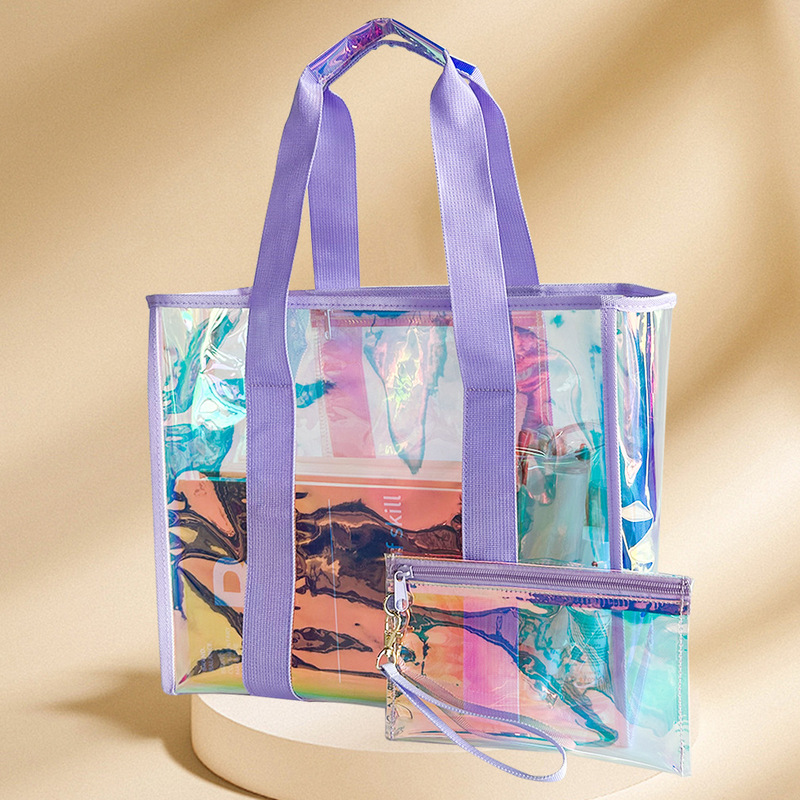 Cross-Border Hot-Selling Bags, Women's Handbags, Large-Capacity Crossbody Bags, Portable Tote Bags, Anti-Fruit Jelly Bags, Beach Bags