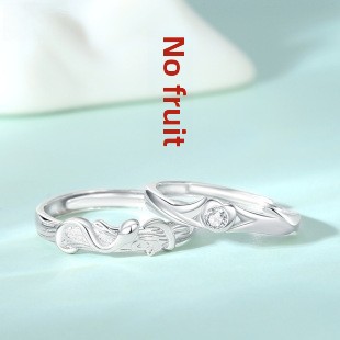 Mobius Couple Ring Sterling Silver Niche Design Adjustable Open Ring_voghion.com