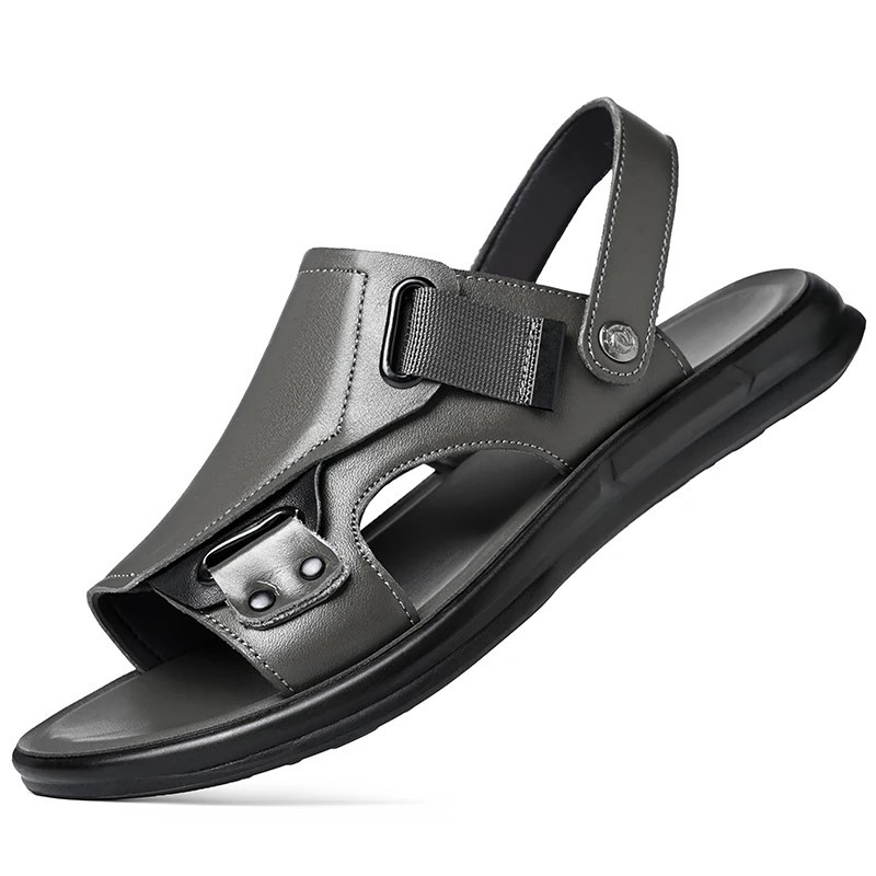 Verano nuevo hombre conducir con suela suave impermeable zapatos de playa cómodos con suela suave sandalias casuales
