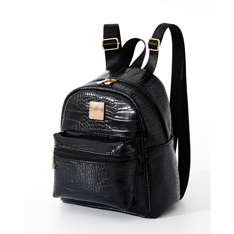 Feihong Cross-Border Fashion Backpack, High-Looking Crocodile Pattern Backpack, Casual Outdoor Lightweight Multi-Functional Backpack