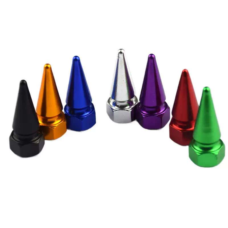 汽车配件子弹头螺丝气门帽 个性改装尖头气门嘴 自行车摩托车现货