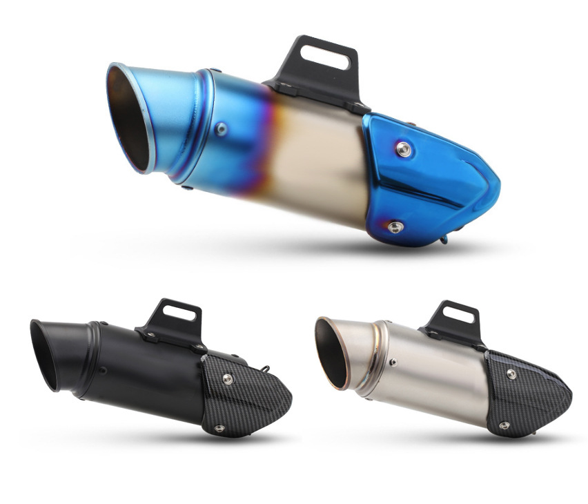 Motorcycle Modified Exhaust Tail Section Yamaha Horizon Kawasaki Universal Large Displacement Sc Oblique Exhaust Pipe