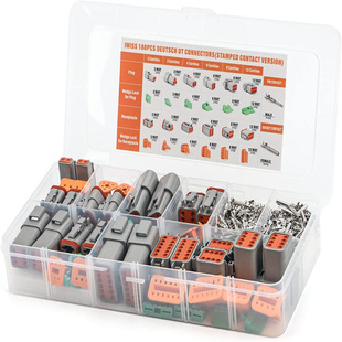 Cross-border supply 188pcs boxed Dechi series DT automotive connector series 2-12 hole plug-in connector