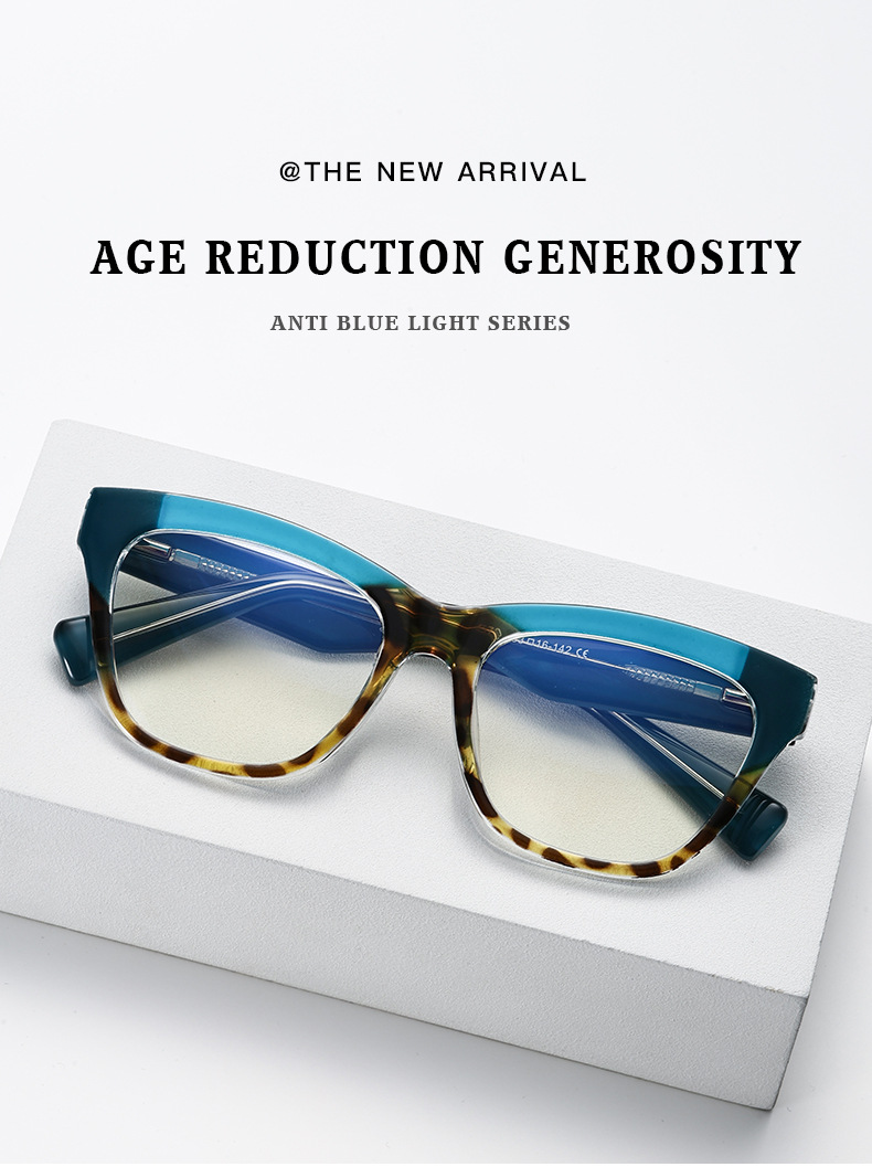 Óculos anti-luz azul feminino estilo retro armação moderna_voghion.com