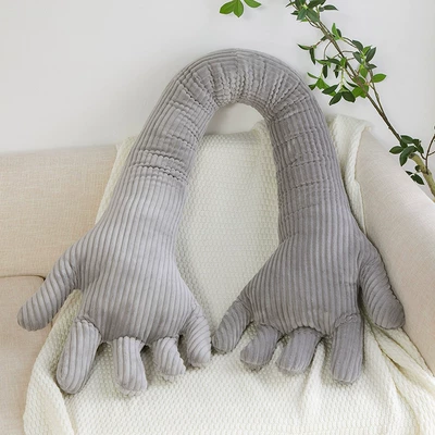 Oyuncaq yastıqlar Arm Girl Sleeping Doll Long - gray-corduroy-80cm018kg