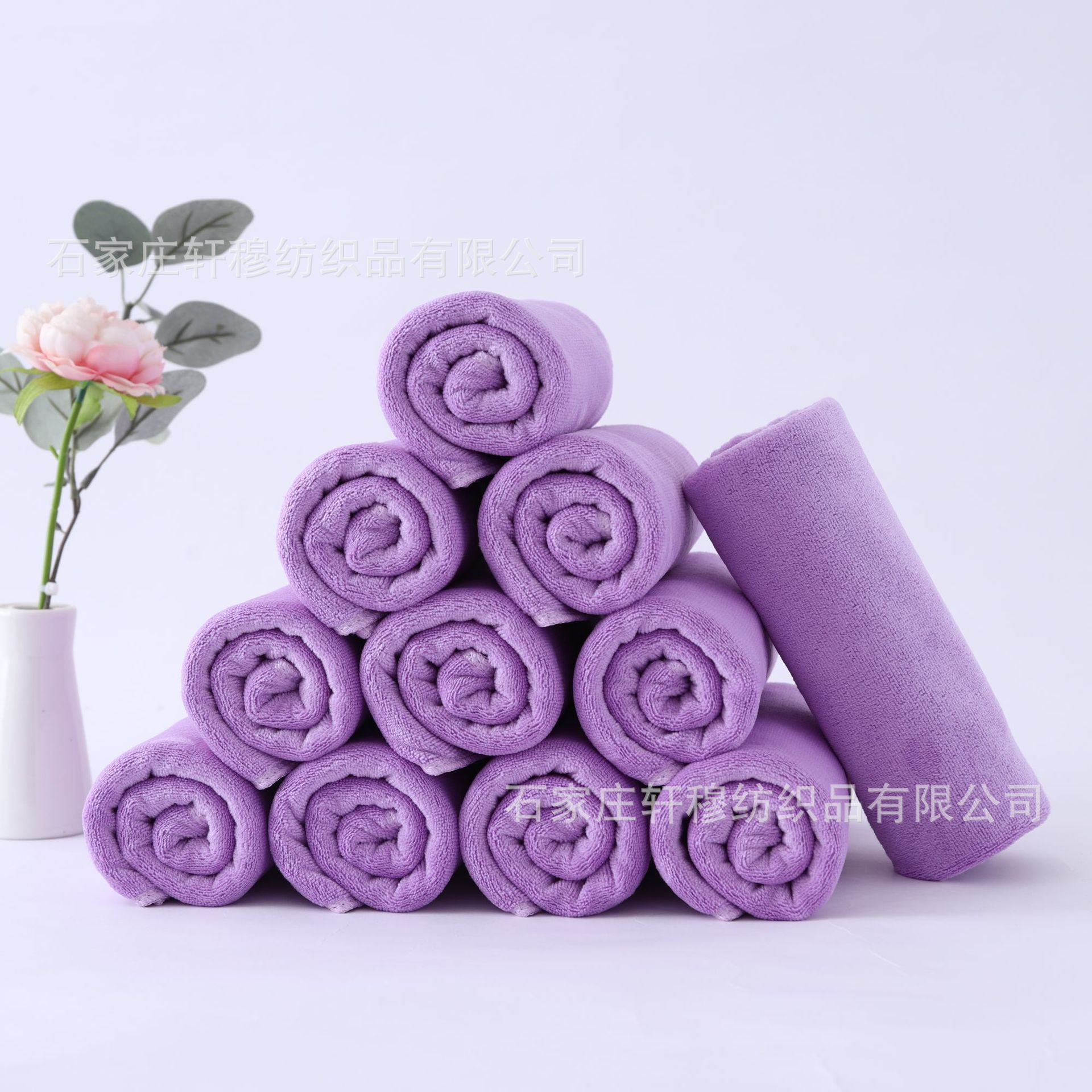 Light purple / 35*75(hairdressing towel) 300g/ ㎡