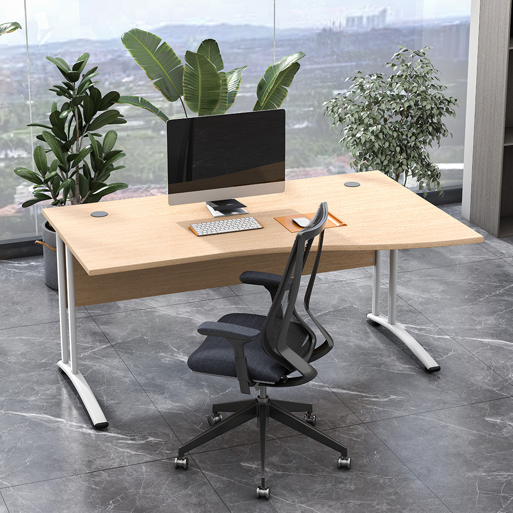 Mesa de oficina simple, escritorio de estudiantes de hierro forjado moderno, tabla de alta calidad de muebles de acero, mesa de clase de tutoría, mesa de capacitación