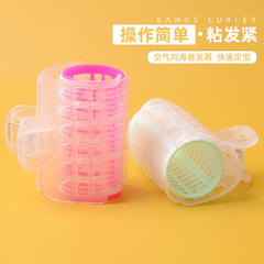 Direct Manufacturer Supply Air Side Part Straight Curling Rod Double Plastic Self-adhesive Curling Magic Lazy Person Eight-character Side Part Curling Iron