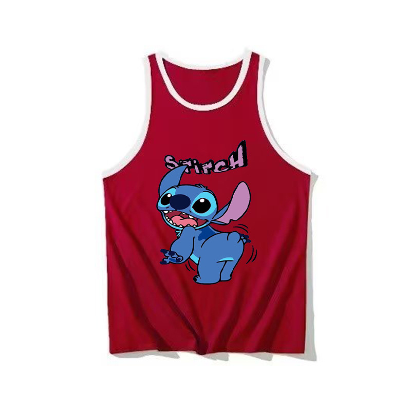 Summer and Autumn New Arrival 100-160 Size Cartoon Stitch Character Merchandise Kids Unisex Sleeveless Backless Top Cross-border