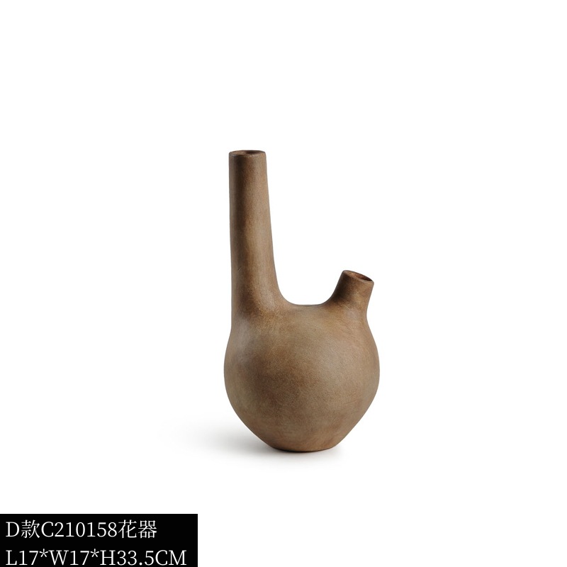 寂風陶磁器花瓶置物北欧レトロ芸術花器見本間客間生け花ソフトデスクトップアクセサリー