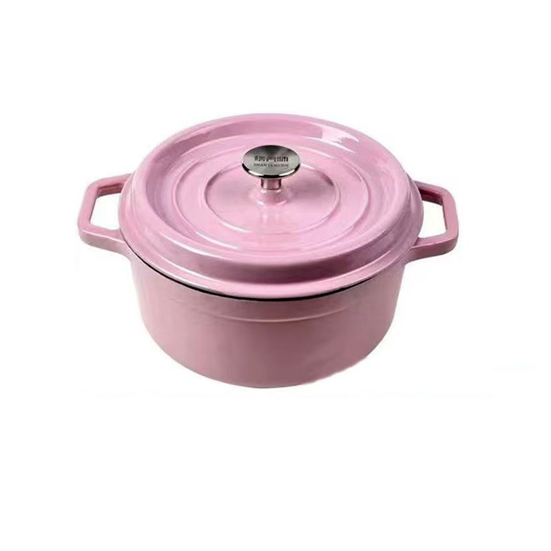 Olla de Hierro Fundido Esmaltado Antiadherente para Cocina