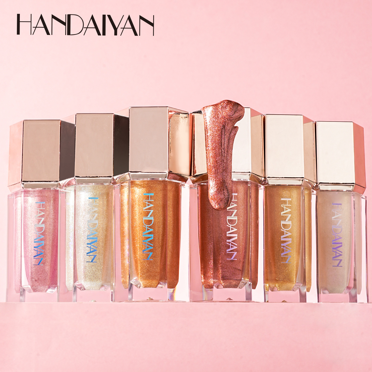 handaiyan Highlighter Contouring Liquid, Han Daiyan Facial Shadow Pearl Brightening Liquid, Cross-border Eyeshadow Liquid from Europe and America full figure