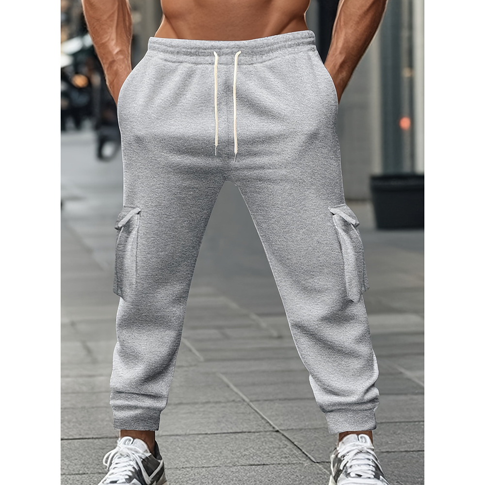 Workwear Casual Pants Multi Pocket Drawstring Sports Pants Versatile Long Pants_viptrois.com