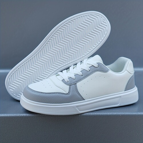 Stylish Men's Lace-Up Sneakers Breathable Lightweight