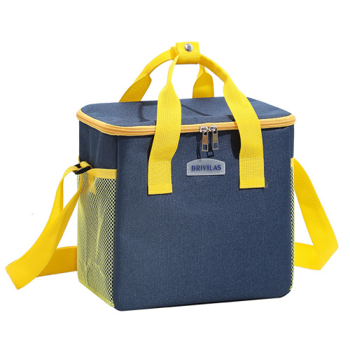 Outdoor ice bag, Oxford cloth thickened aluminum foil thermal bag wholesale, square large capacity lunch thermal bag