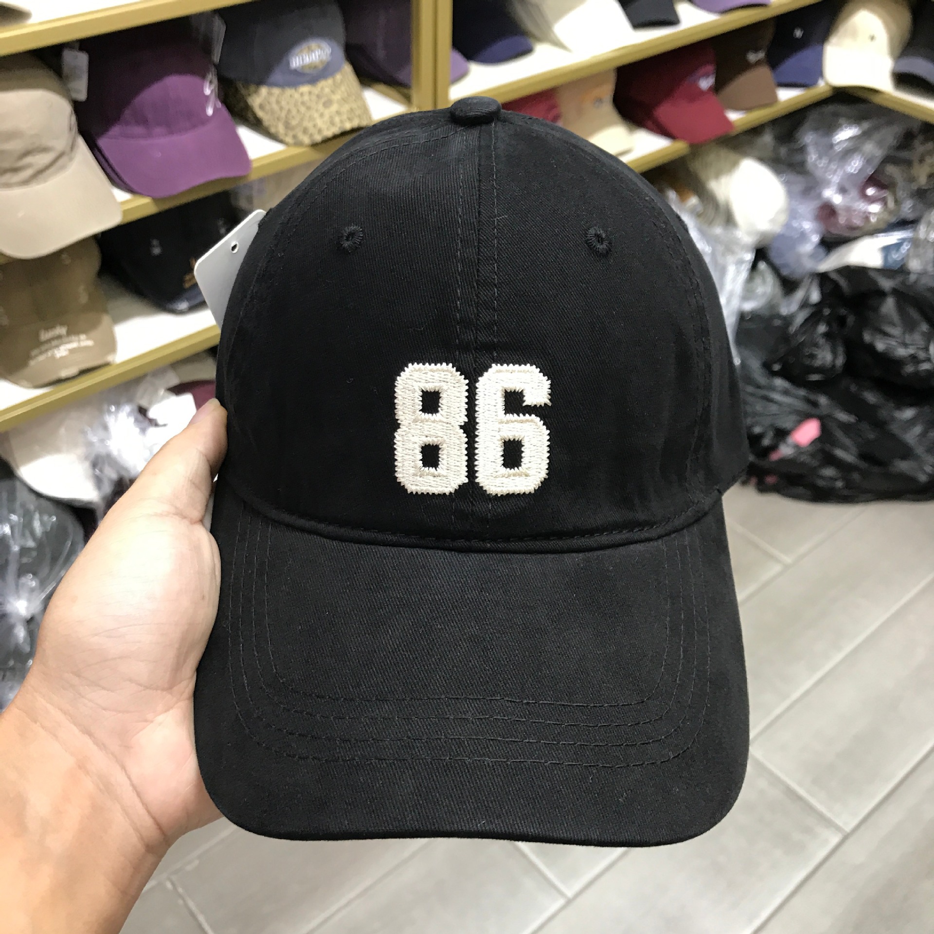86 sombrero de béisbol - negro