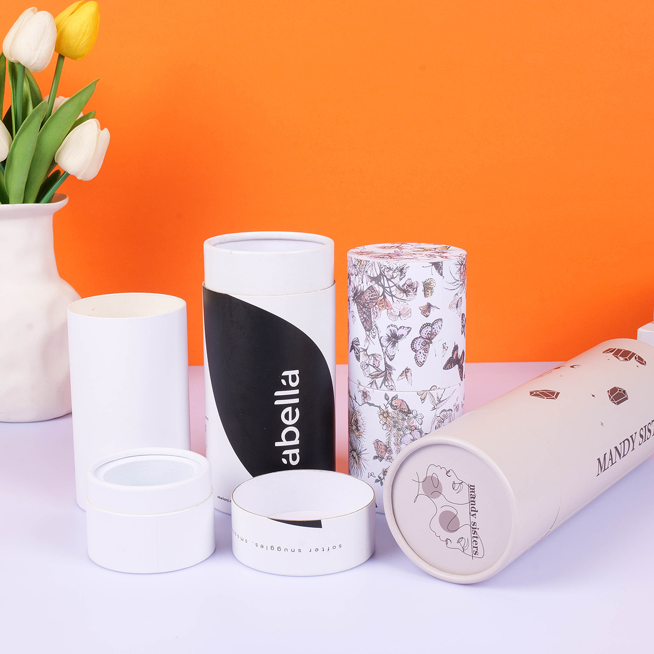 通用固体饮料条装冲泡纸罐食品级密封防潮纸筒代餐粉藕粉包装圆筒