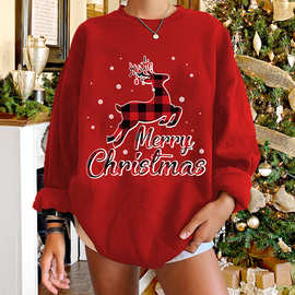 圣诞节卫衣女Christmas sweatershirt圣诞小鹿卫衣MerryChristmas