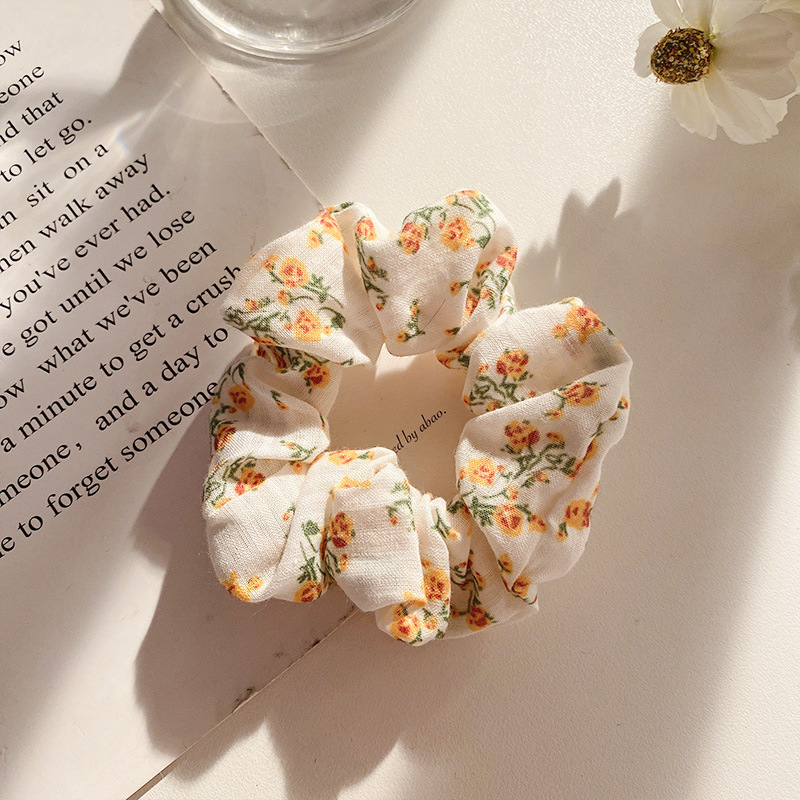 Lazo para el cabello de intestino grueso rayado coreano para mujer, sensación de alto nivel, cuerda para el cabello de cola de caballo, banda de goma para la cabeza para niñas, cuerda para la cabeza de gran tamaño, accesorios para el cabello de flores para la cabeza