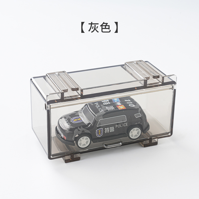 Domika 1: 64 caja de almacenamiento modelo de automóvil de aleación de juguetes de carro de almacenamiento marco de carro de modelo de carro de exhibición caja de almacenamiento