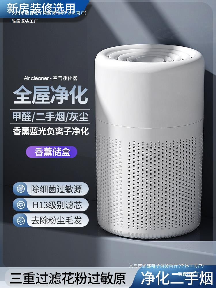 Air Purifier Desktop Small Office Remove Smoke Odor Dust Filter Household for Pregnant Women and Babies