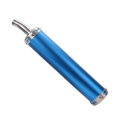 Motorcycle Modified Exhaust Nsr250Tzr125Tzm150Tsr Two-Stroke Straight-Through 60 Aluminum Pipe (Motorcycle exhaust pipe) - blue