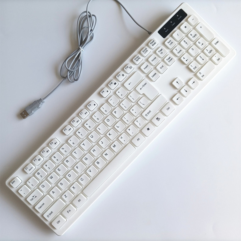 New Cable Multimedia Chocolate Keyboard White Office Spanish Arab English Russian French English Foreign Trade Set New Cable Multimedia Chocolate Keyboard White Office Spanish Arab English Russian French English Foreign Trade Set