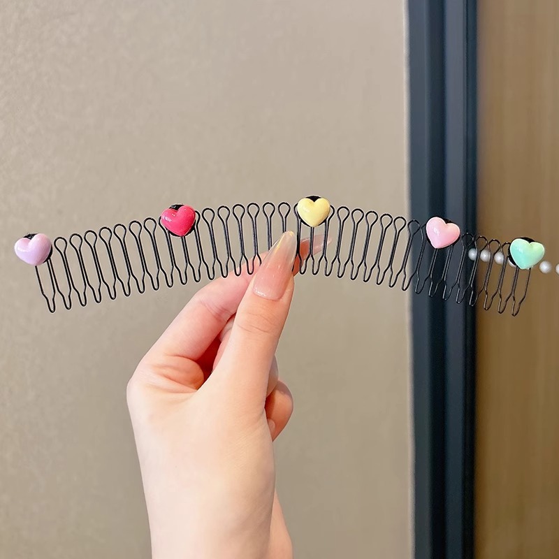 Arteto de acabado de cabello roto para niños niña linda tarjeta de cabello con peine niña bebé flequillo Haila peine horquilla tocado