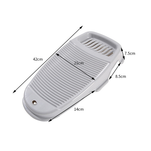 Thickened washboard plastic non-slip washboard simple solid color washboard sturdy portable can hang washboard