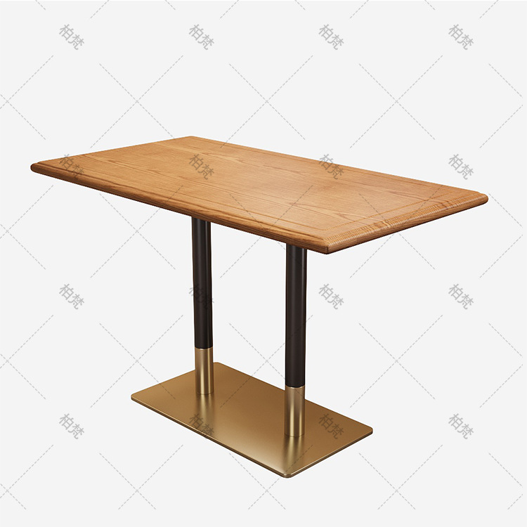 Sofá de cartón de almacenamiento mesa de comedor comercial paquete blando contra la pared restaurante de cadena de restaurantes de restaurantes combinación de mesas y sillas de madera maciza