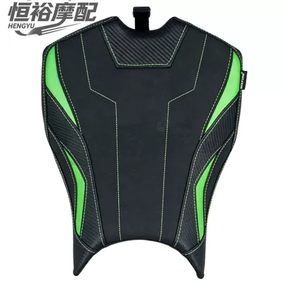 Motorcycle cushion — Comfortable and non-slip seat pads, sizes 25-26 - front-seat-cushion-green-original-seat-height