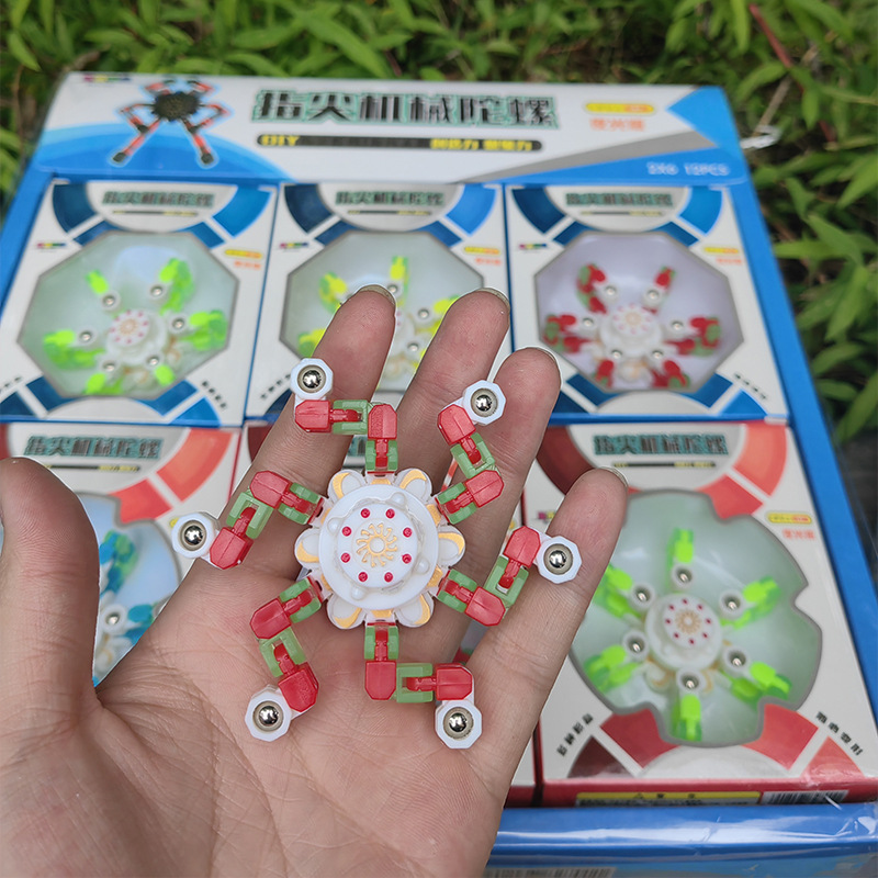 mechanical variable spinning top for finger