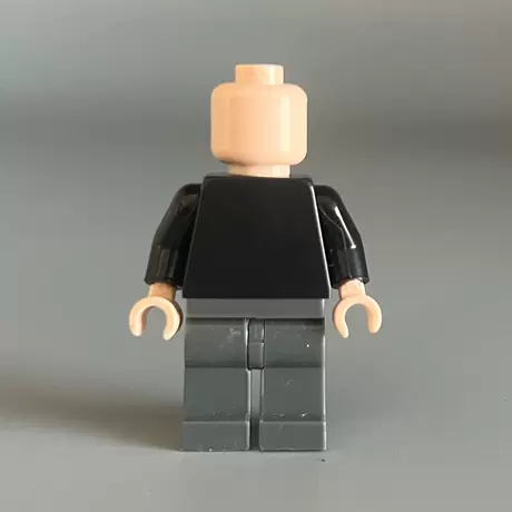Body minifigure-black on top and dark gray on bottom