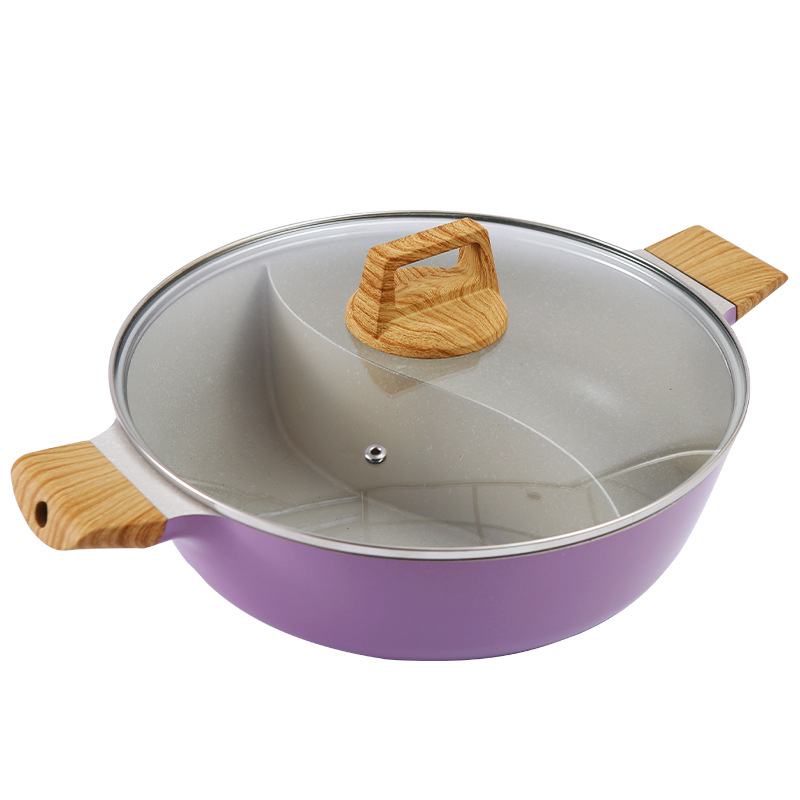 Cocina mango doble oído mandarín pato olla maifan piedra pan cubierta de vidrio Cocina de Inducción universal sopa olla hogar caliente