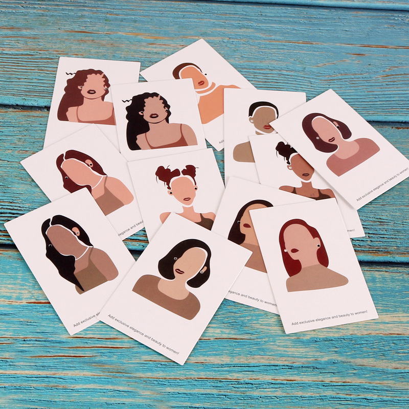 欧美流行6*9饰品卡片DIY摆摊饰品店耳环项链套卡展示包装价格卡纸