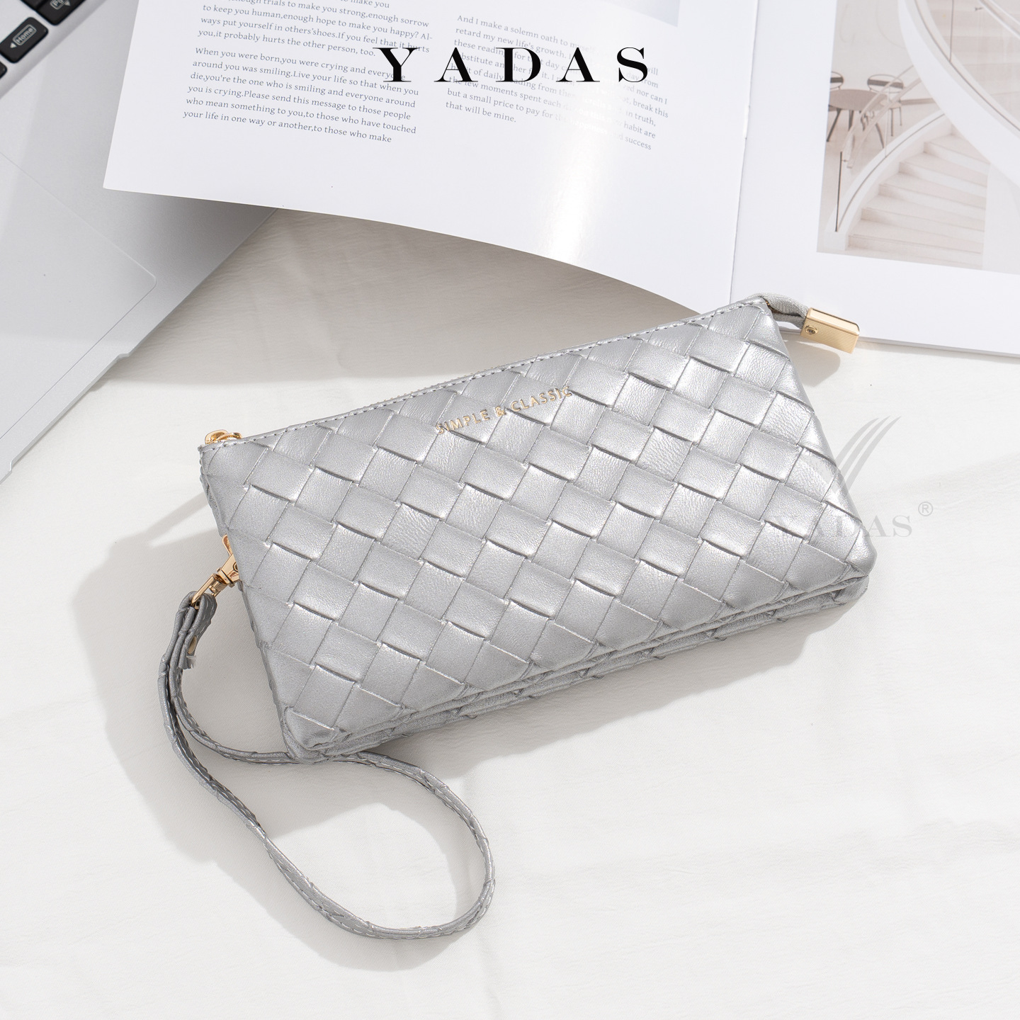 YADAS bolso de pulsera de color sólido diamante nuevo bolso de moda de mujer simple bolso de moda bolso de teléfono móvil