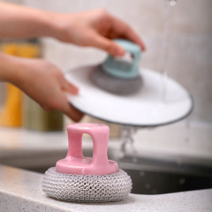 廠家貨源鋼絲刷 多用途廚房洗碗洗鍋刷子 糖果色清潔 不懼高溫