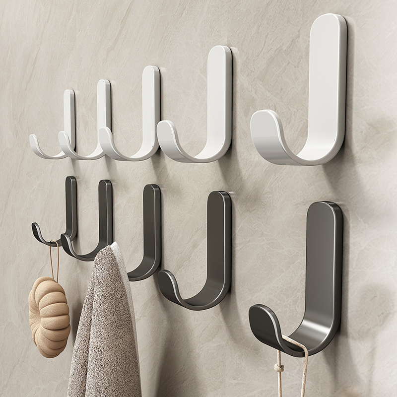 Punch-free Strong Hook Load-bearing Seamless Kitchen Wall Adhesive Door Rear Hook Clothes Hanger Toilet 91