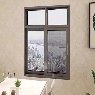 Aluminum Alloy Broken Bridge Window Four Sliding Windows Villa Balcony Sound Insulation Sliding Door Shop Partition Glass Door