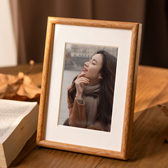 Walnut solid wood high-end photo frame setting table washed photos made into paintings 6diy7 mounting 8 plus printing 10 inches