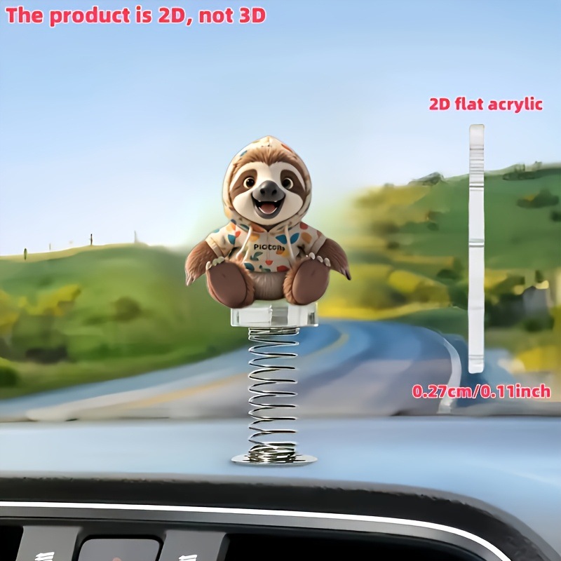 Amazon nuevo encantador plano acrílico adorable trease primavera espalda de coche o colgante de llaves