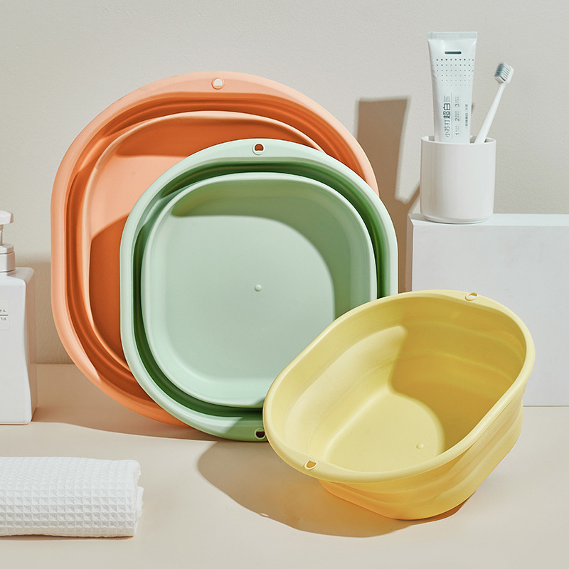 折りたたみ洗面器旅行屋外ポータブルベビー洗面器大型家庭用プラスチック洗面器学生寮洗面器|undefined
