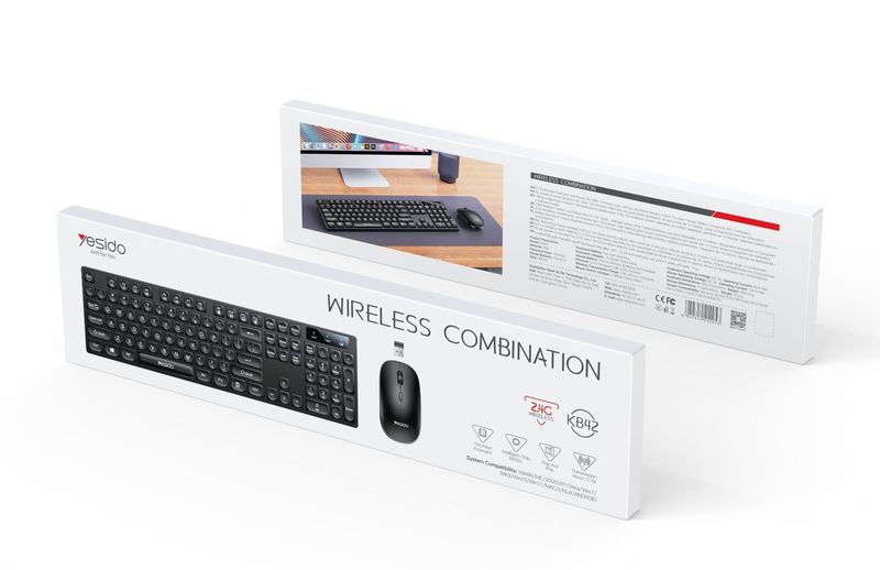 イエシドキーボードとマウスのセット、越境卸売、2.4gノートパソコン、デスクトップパソコン、オフィス、家庭、ビジネス用キーボードとマウスのセット|undefined