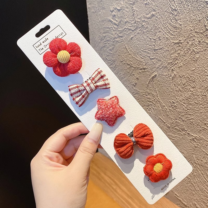 Horquilla de seguridad infantil para niños lindo súper lindo no duele el pelo del bebé clip de sudor niña bebé horquilla de tela completa