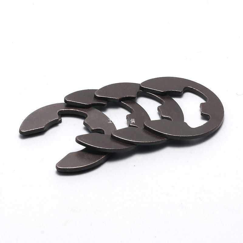 ✅65猛GB896轴用开口挡圈e型卡簧挡圈外卡卡簧套装304不锈钢轴卡