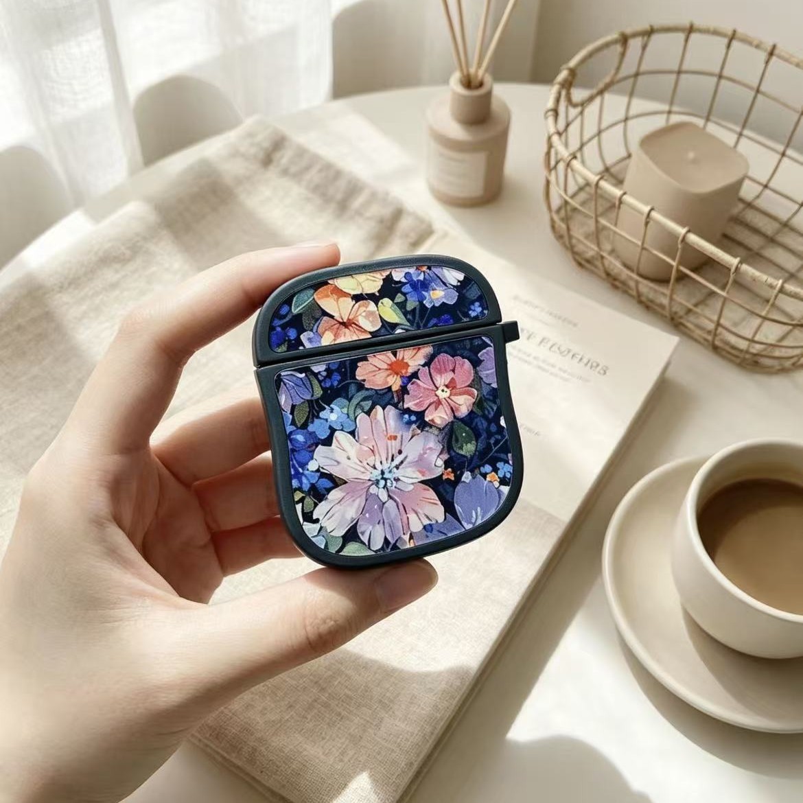 Flores camufladas, estando de auriculares para Apple Airpods pro3 estando de auriculares, espejo de vidrio image 2